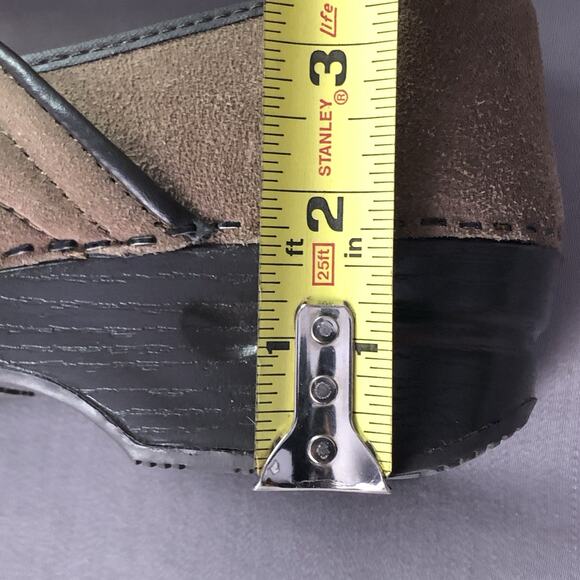 Lands End Women's Slip On Shoes Size 8 Comfort Loafers Mocs Tan Suede Leather - Picture 7 of 10